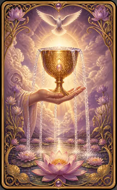 Tarotkortet Ess i bägare