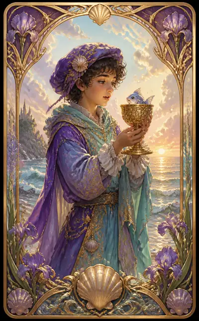 Tarotkortet Knekt i bägare