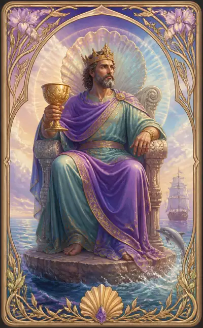 Tarotkortet Kung i bägare