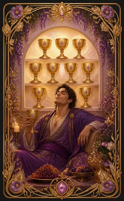 Tarotkortet Nia i bägare