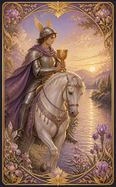 Tarotkortet Riddare i bägare