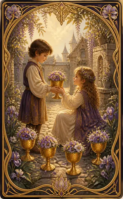 Tarotkortet Sexa i bägare