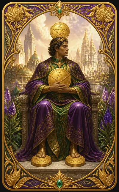 Tarotkortet Fyra i mynt