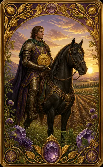 Tarotkortet Riddare i mynt