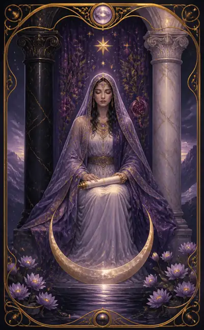 Tarotkortet Översteprästinnan