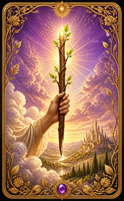 Tarotkortet Ess i stavar