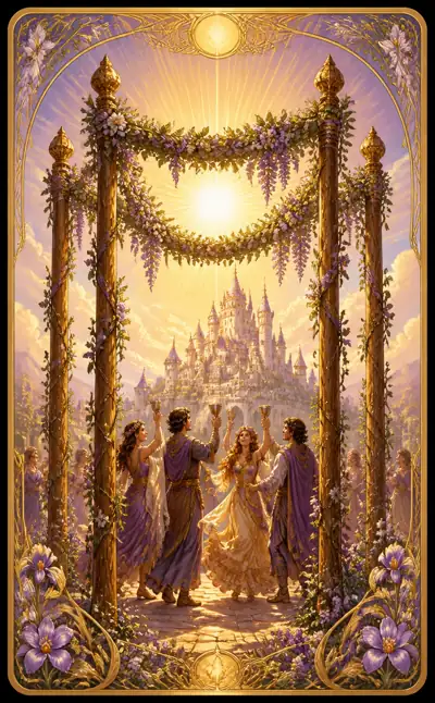 Tarotkortet Fyra i stavar