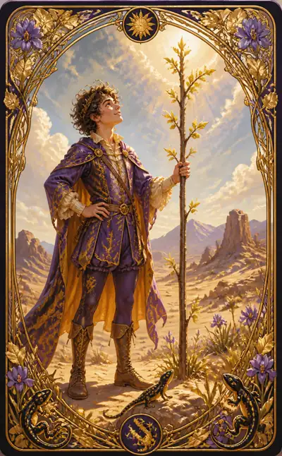Tarotkortet Knekt i stavar