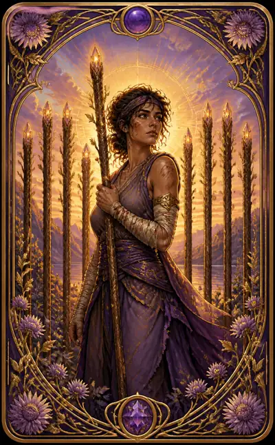 Tarotkortet Nia i stavar