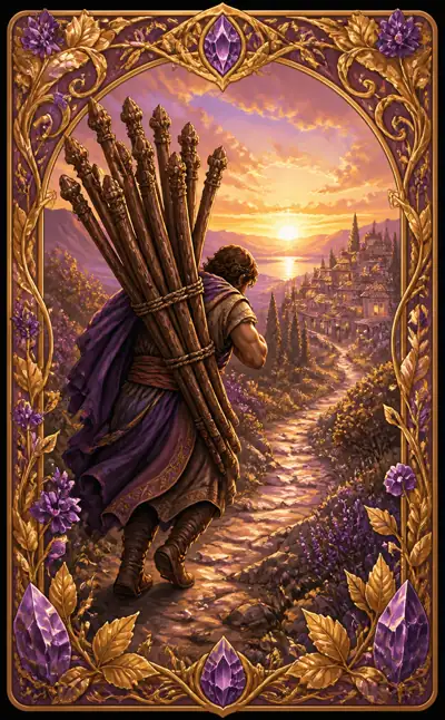 Tarotkortet Tia i stavar