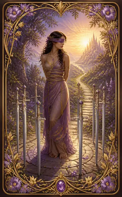 Tarotkortet Åtta i svärd