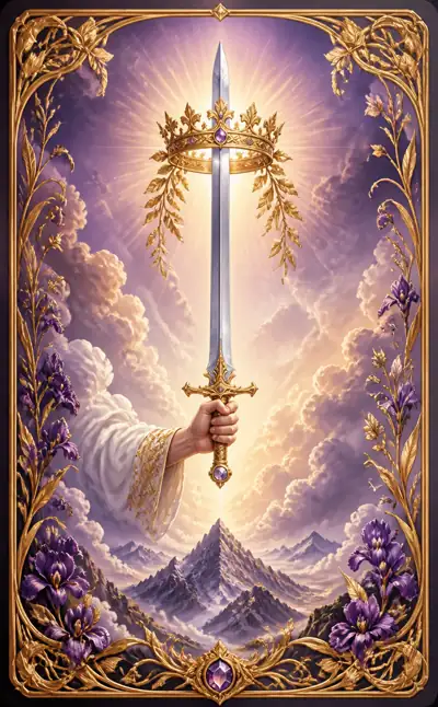Tarotkortet Ess i svärd