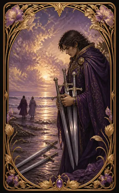 Tarotkortet Femma i svärd