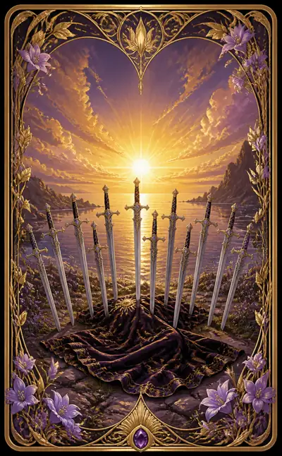 Tarotkortet Tia i svärd